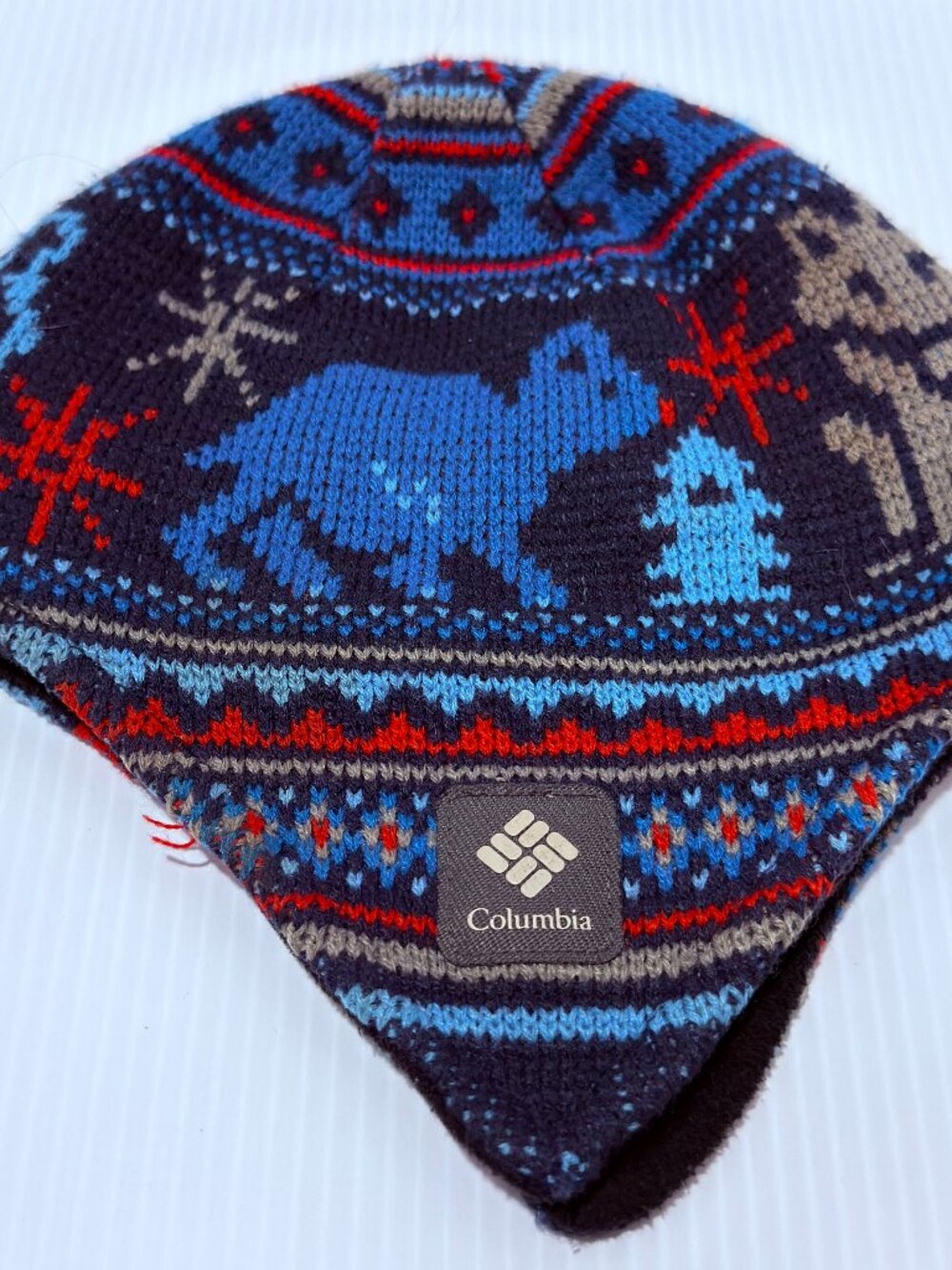 Y2K Discontinued Columbia Kids Winter Earlap Beanie